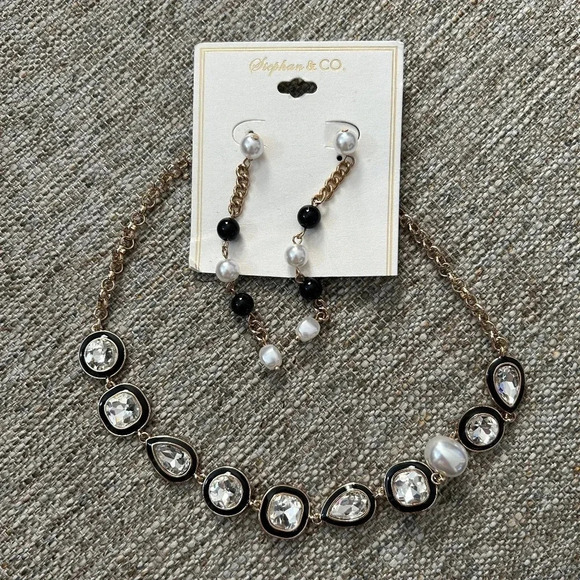 Stephan & Co Beaded Necklace and Dangle Earrings - Picture 1 of 7